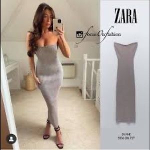 Ribbed Zara knit dress